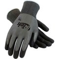 Pip PIP G-Tek® CR Polyurethane Gray Grip Gloves W/ HPPE/Glass Liner, Black Palm/Fingers, M, 1 DZ 16-X570/M